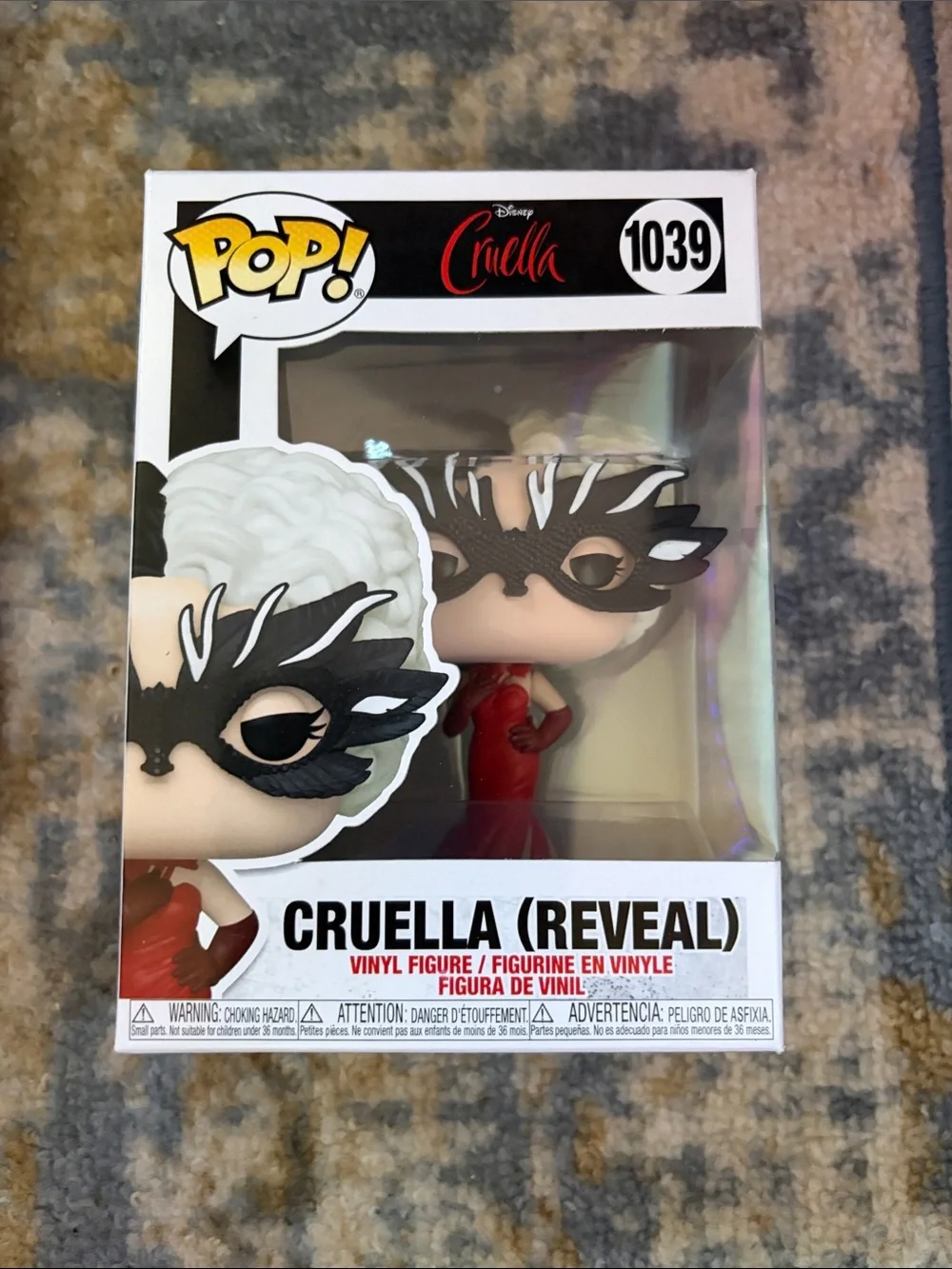Funko Cruella (Reveal) Vinyl Figure - White Hair & Red Dress